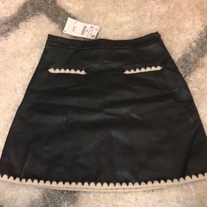 Zara leather skirt